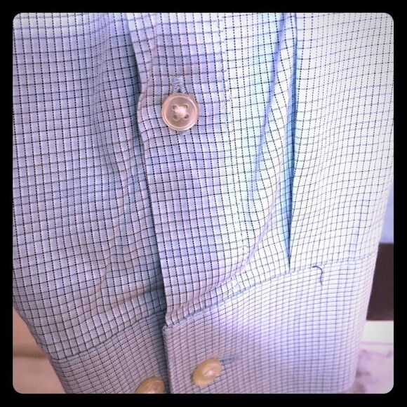 DKNY Micro Box Button Down! Tiffany Blue - Picture 3 of 4